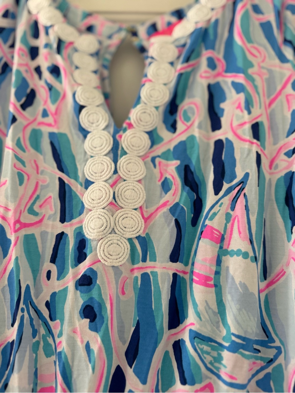 Lilly Pulitzer Reble Romper Dress Nautical Print - Picture 4 of 14